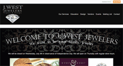 Desktop Screenshot of jwestjewelers.com
