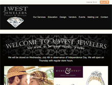 Tablet Screenshot of jwestjewelers.com